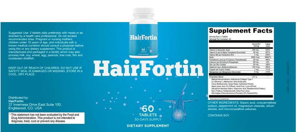 HairFortin Supplement Facts